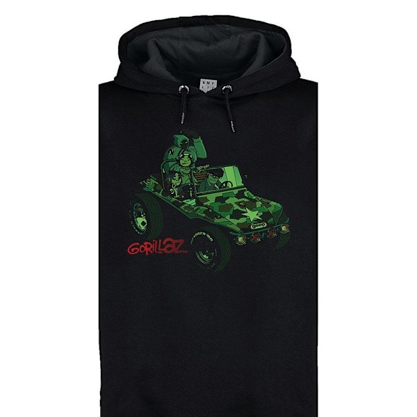 Amplified Unisex Vuxen Geep Gorillaz Huvtröja 3XL Svart Black 3XL