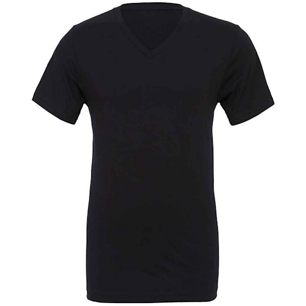 Bella + Canvas Unisex V-ringad T-shirt för vuxna S Svart Black S