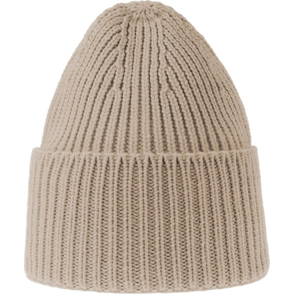 Atlantis Unisex Vuxen Ek Chunky Knit Beanie One Size Beige Beige One Size