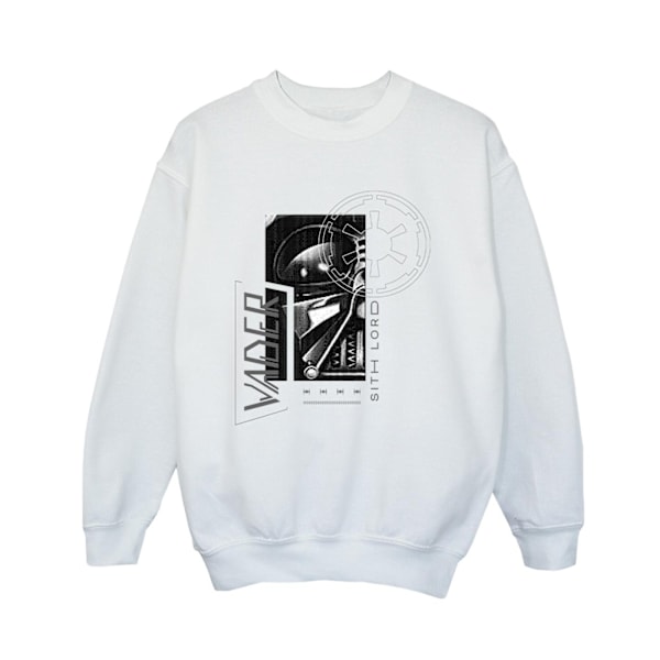 Star Wars Boys Obi-Wan Kenobi Sith SciFi Collage Sweatshirt 12- White 12-13 Years