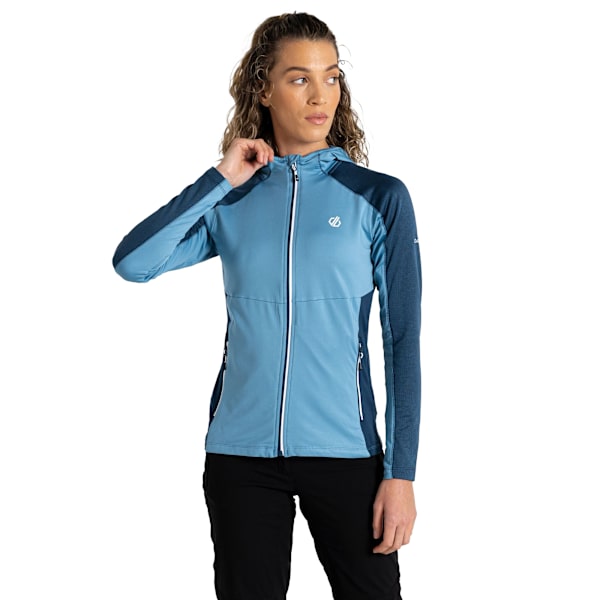 Dare 2B Convey II Huvtröja med Huva Core Stretch Mellanskikt för Kvinnor 12 Niagra Blue 12 UK