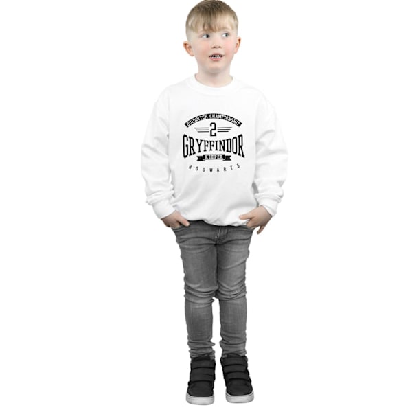 Harry Potter Pojkar Gryffindor Keeper Sweatshirt 12-13 År Vit White 12-13 Years