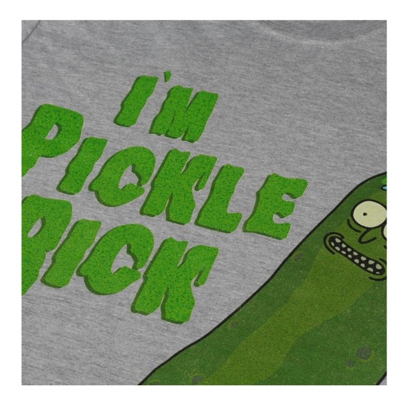 Rick And Morty Mens I´m Pickle Rick Marl T-shirt S Grå Grey S