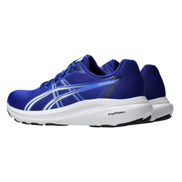 Asics Herr Contend 10 Dämpade Träningsskor 10.5 UK Blå/Neonblå Blue/Neon Blue 10.5 UK