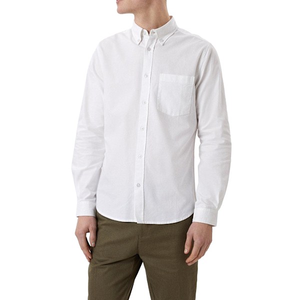 Burton Herrskjorta Långärmad med Bröstficka S Vit White S
