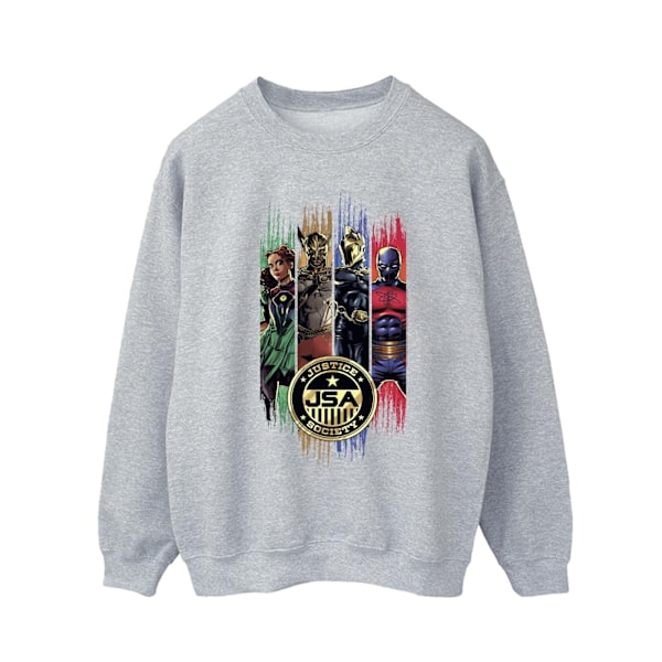 DC Comics Herr Svart Adam JSA Guld Badge Sweatshirt XL Sports G Sports Grey XL