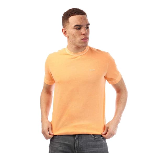 Gant Herr T-shirt i bomull, normal passform L Orange Orange L