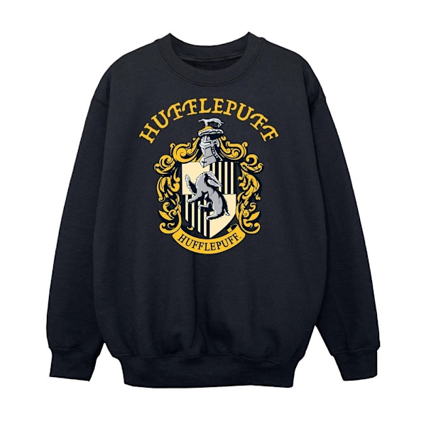 Harry Potter Pojkar Hufflepuff Sweatshirt 7-8 År Svart Black 7-8 Years