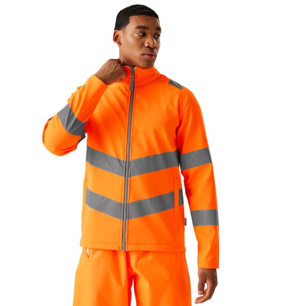 Regatta Professional Herr 2-Lagers Hi-Vis Soft Shell Jacka XL O Orange XL