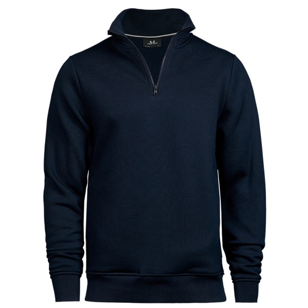 Tee Jays Herr Halv Zip Sweatshirt XL Marinblå Navy XL