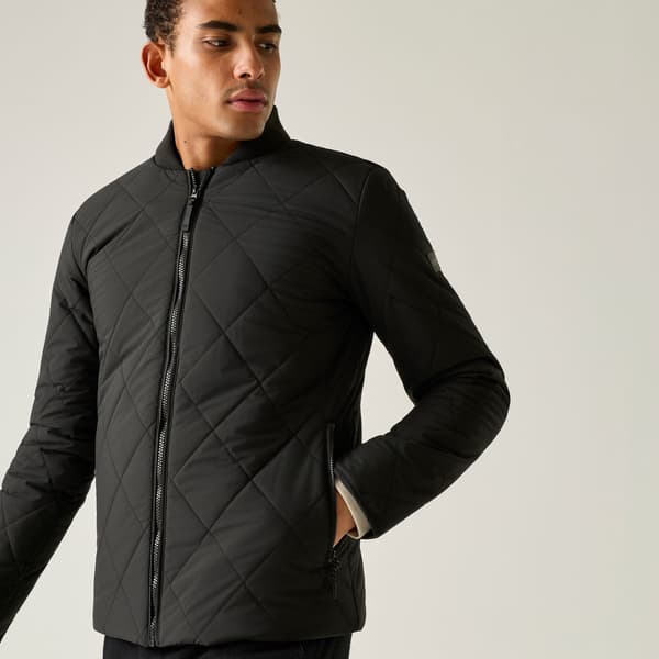 Regatta Harvin Quiltad Jacka för Herr M Svart Black M