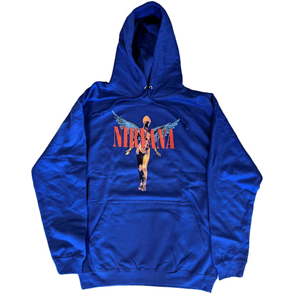 Nirvana Unisex Adult Angelic Pullover Hoodie L Blå Blue L