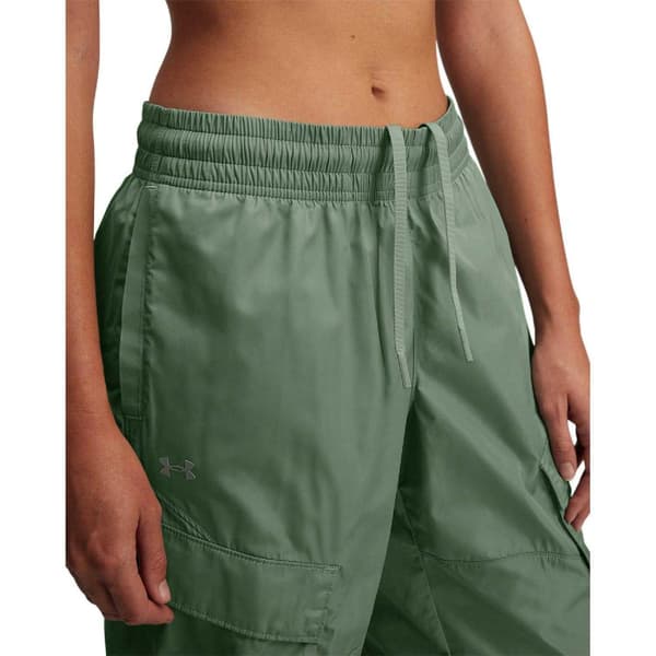 Under Armour Dam/Dam Unstoppable Sheen Vävda Cargobyxor Green L
