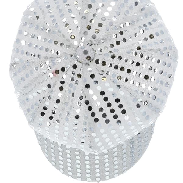 Smiffys Disco Paljett Maskeradhatt One Size Silver Silver One Size