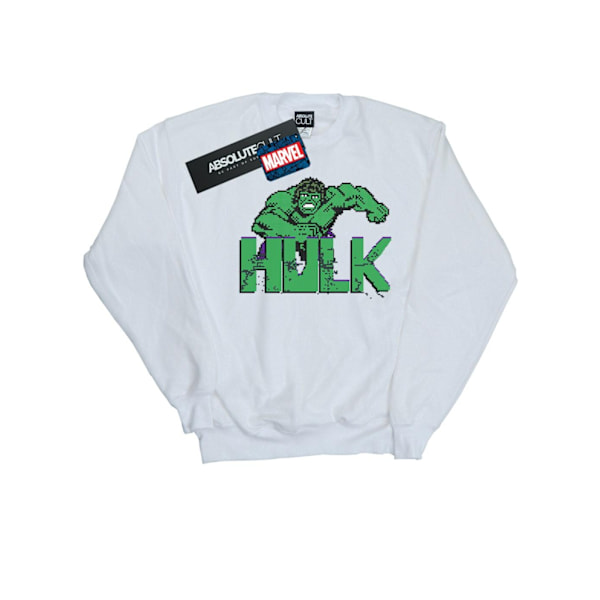 Marvel Pojkar Hulk Pixelated Sweatshirt 12-13 År Vit White 12-13 Years
