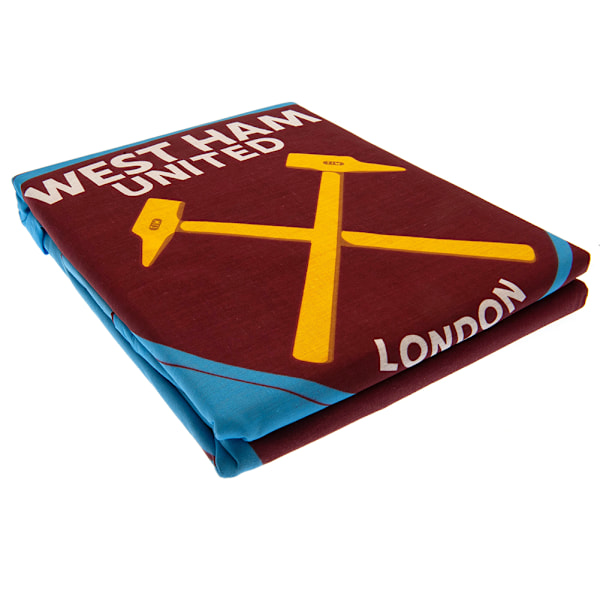West Ham United FC Vändbar Täcke Set Singel Marinblå/Gul Maroon/Blue/Yellow Single