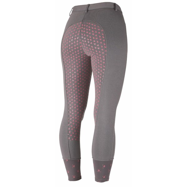 Aubrion Dam/Dam Northwick Breeches 14 UK R Grå/Rosa Grey/Pink 14 UK R