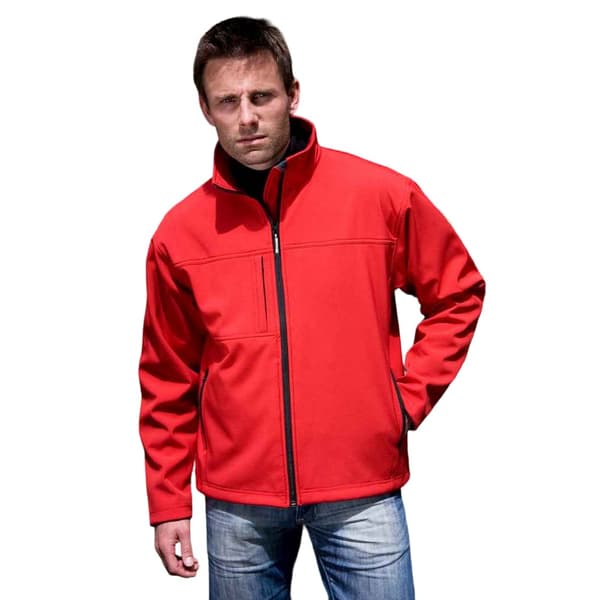 Result Classic Soft Shell-jacka för män, röd, M Red M