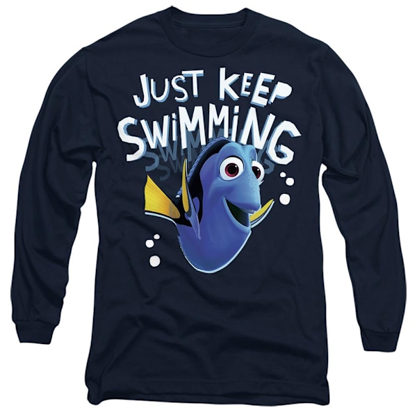 Hitta Nemo Unisex Vuxen Bara Fortsätt Simma Doris T-Shirt XL Na Navy XL