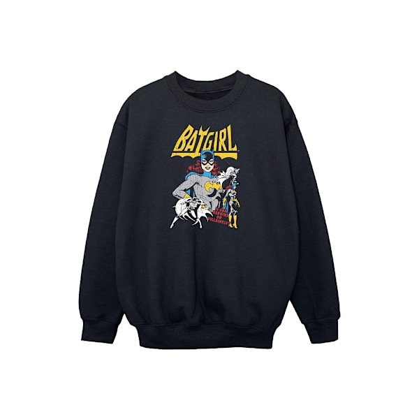DC Comics Girls Heroine Or Villainess Batgirl Sweatshirt 7-8 År Black 7-8 Years