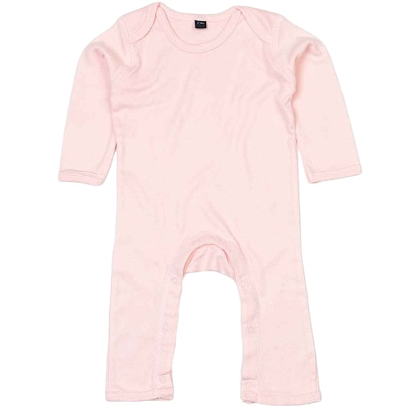 Babybugz Baby Long-Sleeved Babygrow 6-12 Months Powder Pink Powder Pink 6-12 Months