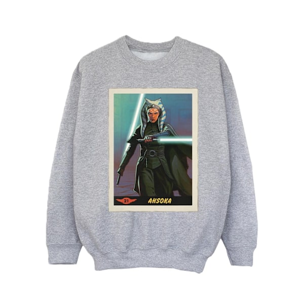Star Wars Girls The Mandalorian Ahsoka Sweatshirt 5-6 år Spo Sports Grey 5-6 Years
