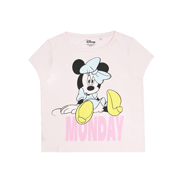 Disney Dam/Kvinnor Måndag Minnie Mouse Lång Pyjamas Set L Crea Cream/Black/White L