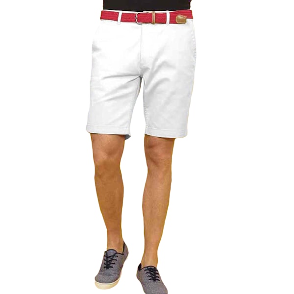 Asquith & Fox Herrkläder Casual Chino Shorts 4XL Vit White 4XL