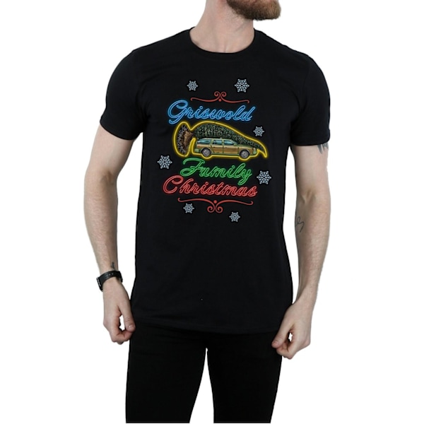 National Lampoon's Christmas Vacation Herr Griswold Familj Bomull T-shirt Black 3XL