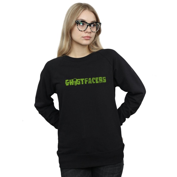 Supernatural Dam/Kvinnor Ghostfacers Logotyp Sweatshirt S Svart Black S