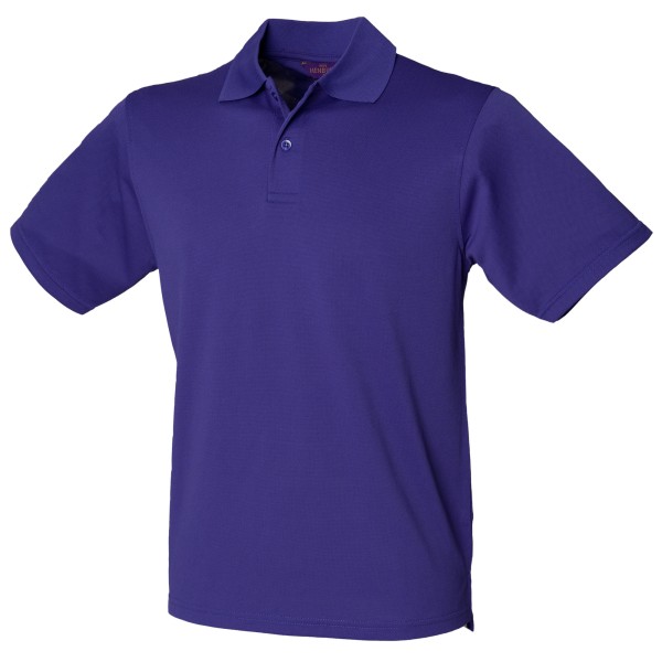 Henbury Coolplus® Piké-pikétröja för män XL Ljuslila Bright Purple XL
