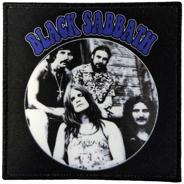 Black Sabbath Photo Print Circle Iron On Patch One Size Black/B Black/Blue One Size