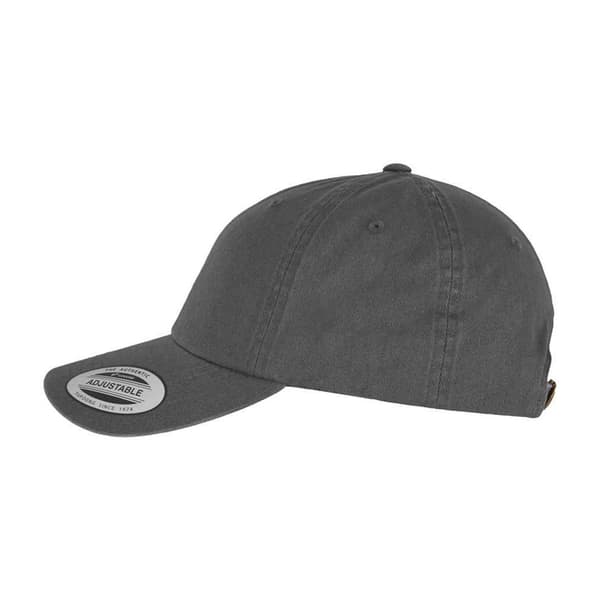 Flexfit Garment Washed Low Profile Baseballkeps En Storlek Grå Grey One Size