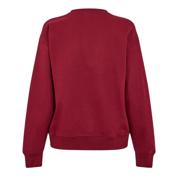 Calvin Klein Dam/Kvinnor Bomull Regular Sweatshirt 8 UK Röd Red 8 UK