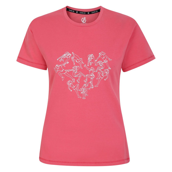 Dare 2B Dam/Dam Tranquility II Heart T-shirt 10 UK Sorbet Sorbet Pink 10 UK