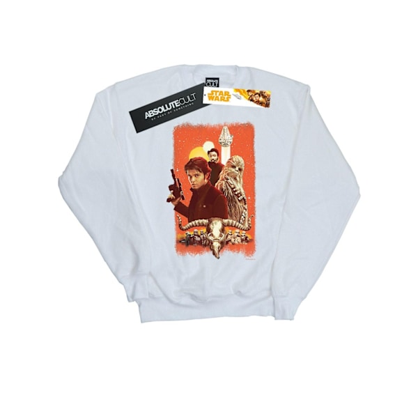 Star Wars Dam/Kvinnor Solo Trio Måla Sweatshirt M Vit White M