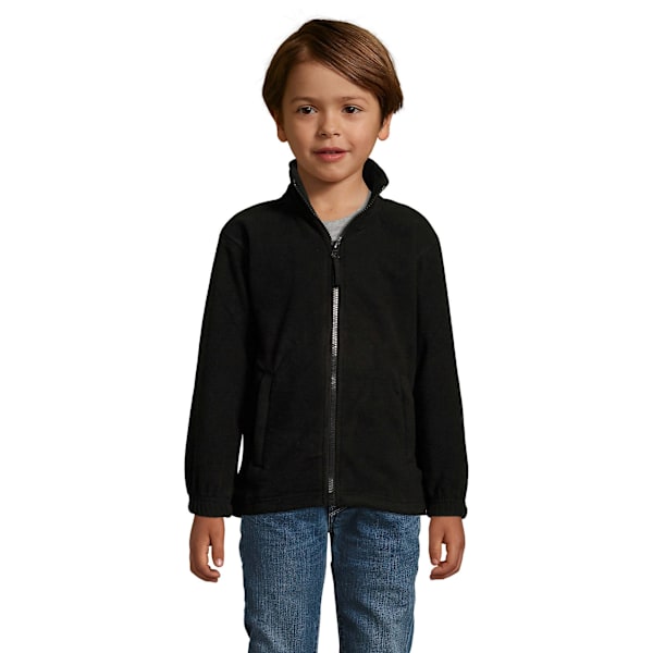 SOLS Barn/Barn North Zip-Up Fleece Jacka 6 år Svart Black 6yrs