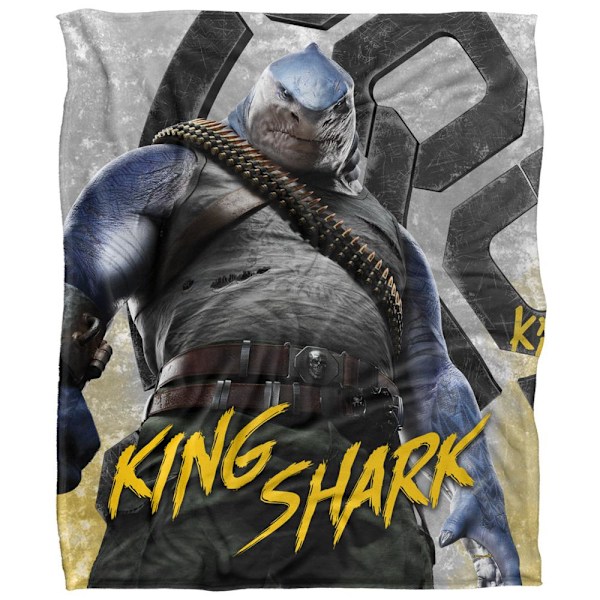 Suicide Squad King Shark Filt En Storlek Flerfärgad Multicoloured One Size
