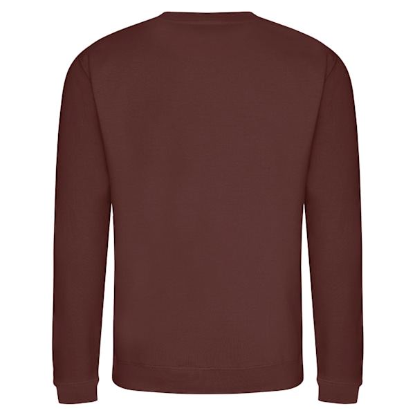 AWDis Just Hoods AWDis Unisex Crew Neck Plain Sweatshirt (280 G Chocolate Fudge Brownie XS