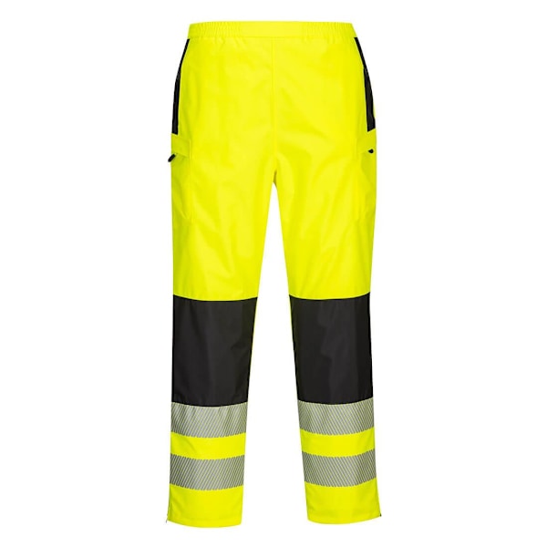 Portwest Dam/Damer PW3 Hi-Vis Regnbyxor L R Gul/Svart Yellow/Black L R