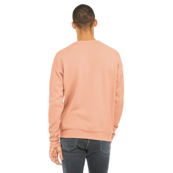 Bella + Canvas Unisex Drop Shoulder Sweatshirt L Peach Peach L