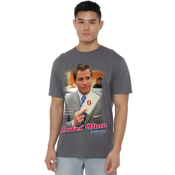 NCIS Herr Damcharmör T-Shirt L Kolgrå Charcoal L