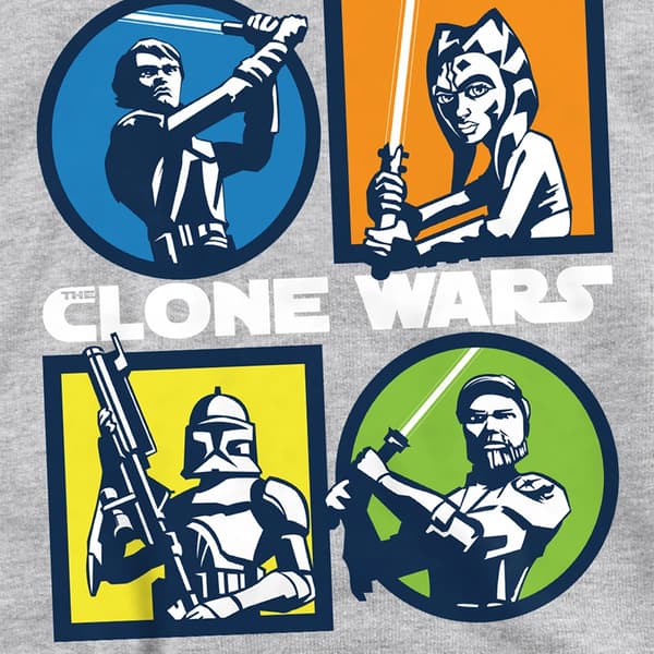 Star Wars: The Clone Wars Barn/Kids Grid Heather Tröja Athletic Heather 5-6 Years