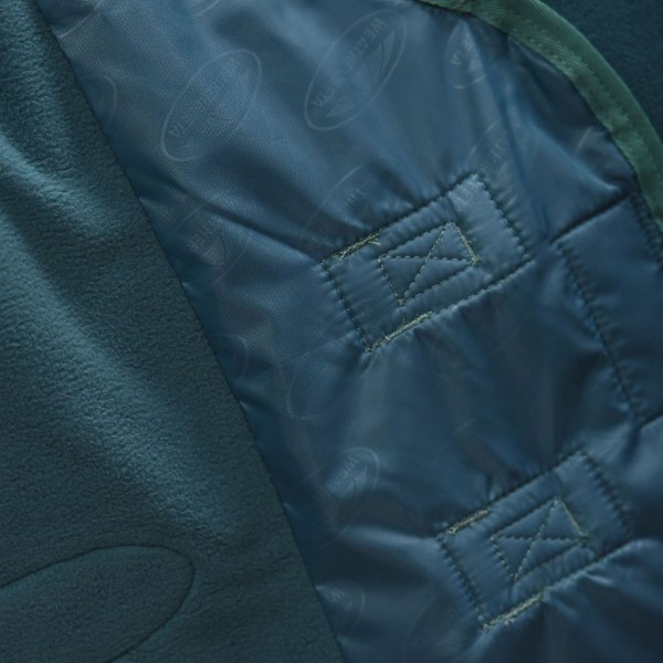 Weatherbeeta Green-Tec Standard-Neck Fleece Horse Cooler Rug 5´ Dragonfly Blue/Bottle Green 5´