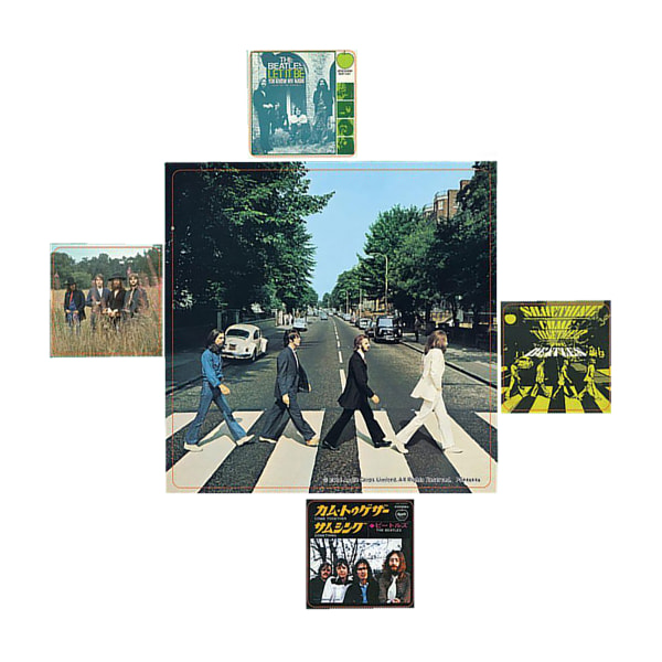 The Beatles Abbey Road-klistermärken En one size Flerfärgad Multi-colour One Size