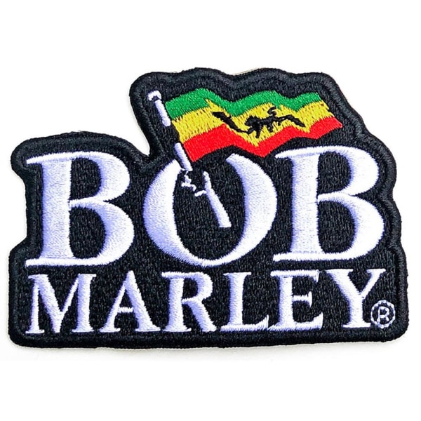 Bob Marley Logotyp Stryk på Patch En one size Flerfärgad Multicoloured One Size