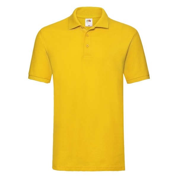 Fruit of the Loom Premium Pique Poloskjorta för Herr 3XL Solros Sunflower 3XL