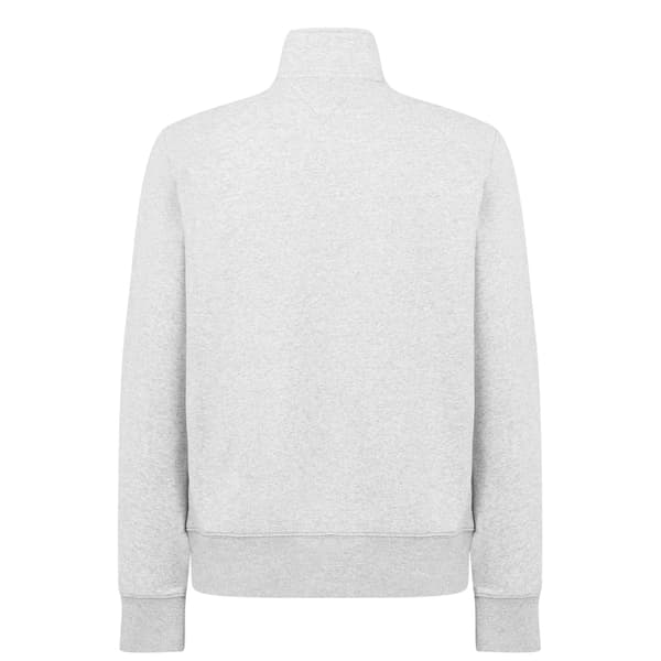 Tommy Hilfiger Herrtröja med logotyp och ståkrage XL Grå Grey XL