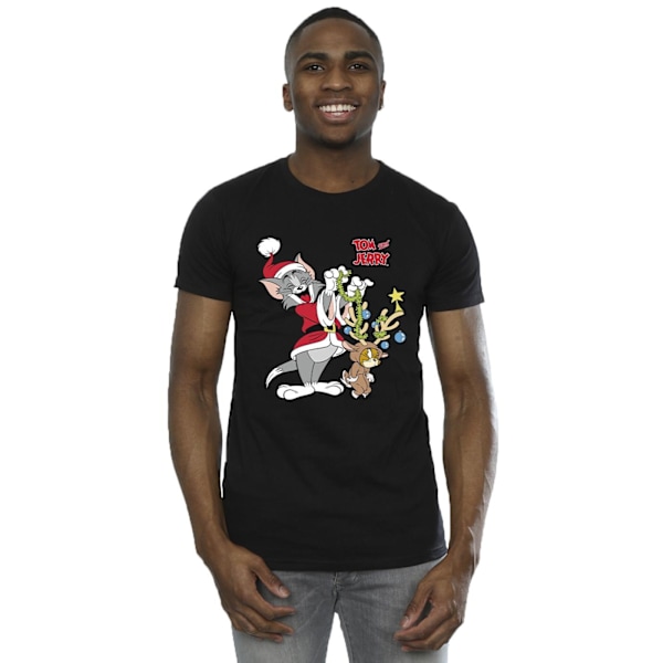 Tom & Jerry Herr Julren T-shirt 4XL Svart Black 4XL