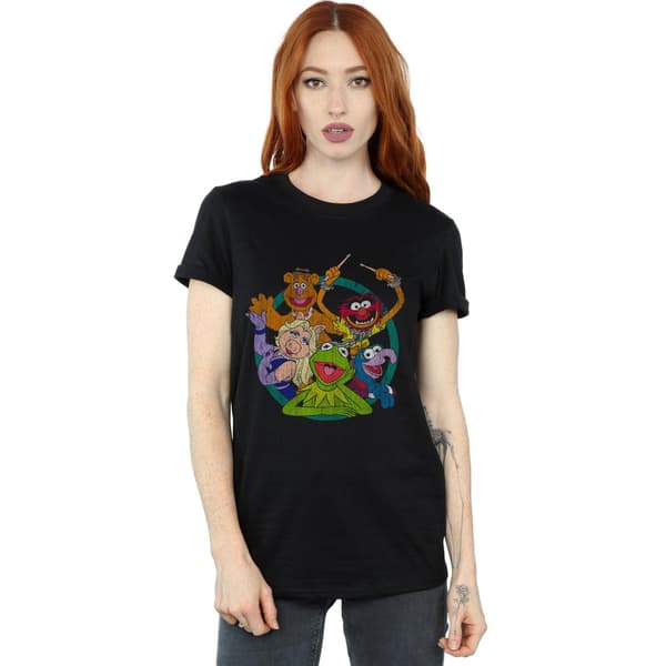 Disney Dam/Dam The Muppets Group Circle Bomull Boyfriend Black M